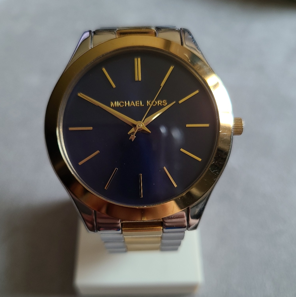 Michael Kors Slim Runway MK3479 Two Tone Watch